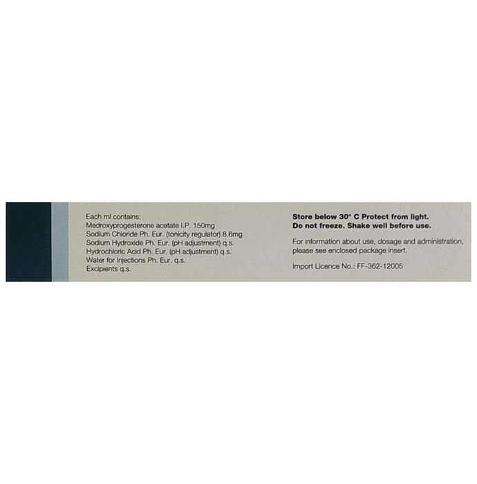 Depo-Provera Injection    Medroxyprogesterone acetate 150mg/ml