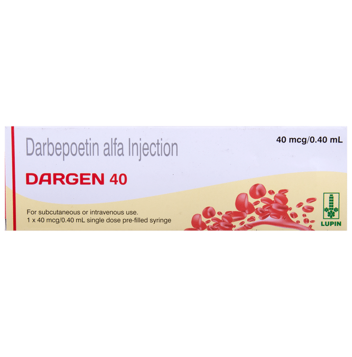 Dargen 40 Injection    Darbepoetin alfa 40mcg