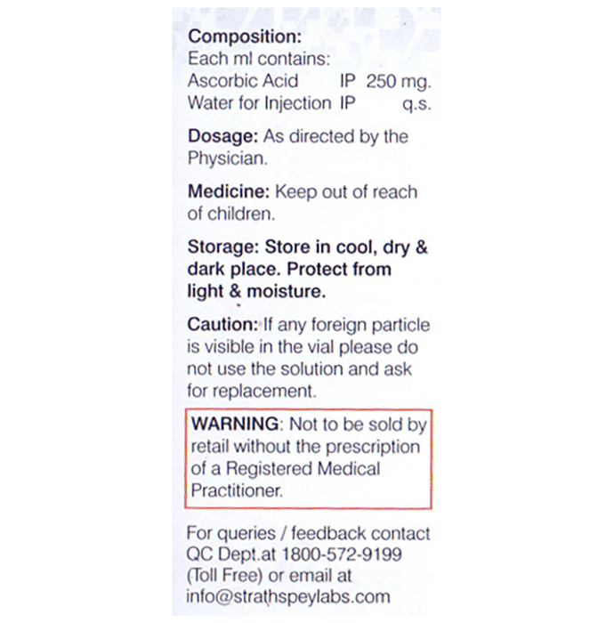 Ascospey 1500mg Injection    Vitamin C 250mg/ml