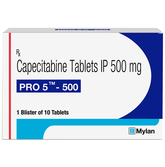 Pro 5 500mg Tablet    Capecitabine 500mg