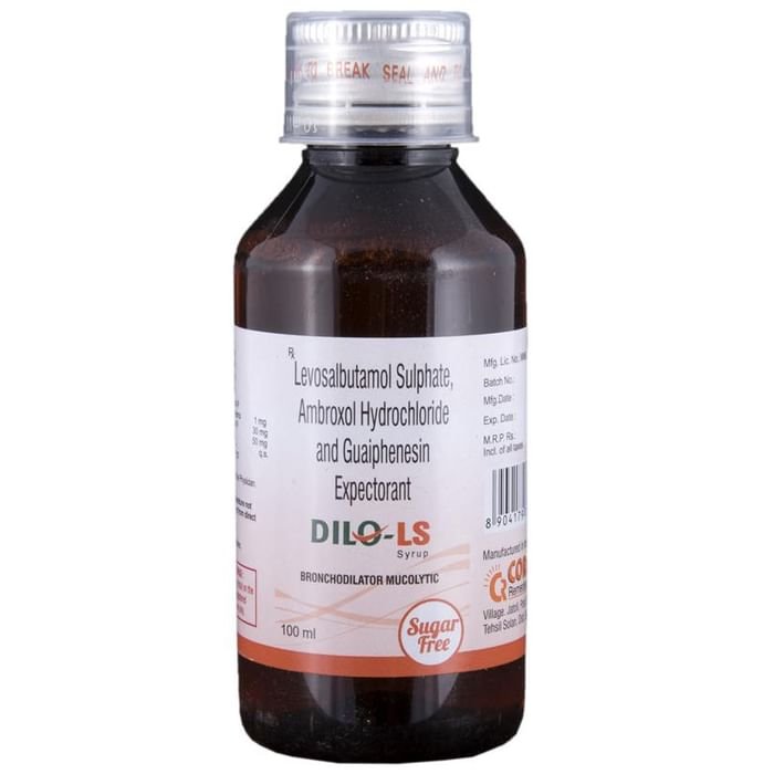 Dilo-LS Syrup    Ambroxol 30mg + Levosalbutamol 1mg + Guaifenesin 50mg