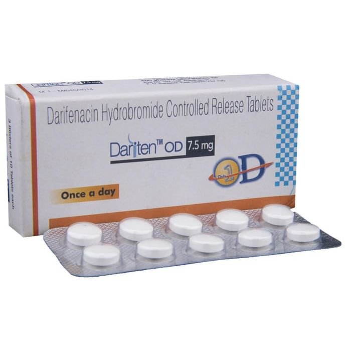 Dariten OD 7.5mg Tablet PR    Darifenacin 7.5mg