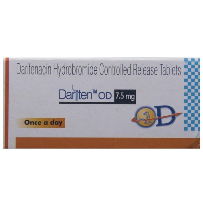 Dariten OD 7.5mg Tablet PR    Darifenacin 7.5mg