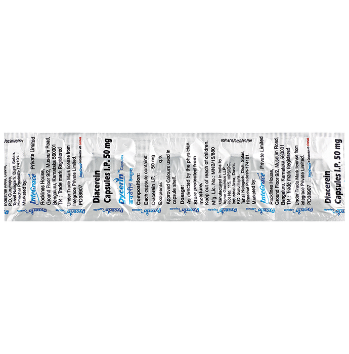 Dycerin Capsule    Diacerein 50mg