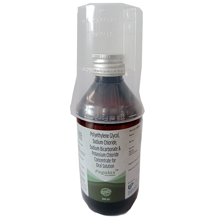 Pegalax Oral Solution    Potassium Chloride 0.0466gm/25ml + Sodium Chloride 0.3507gm/30ml + Sodium B