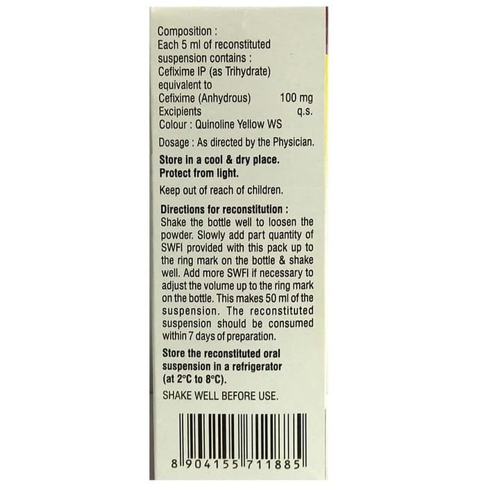 C Tax-O Forte Dry Syrup    Cefixime 100mg/5ml