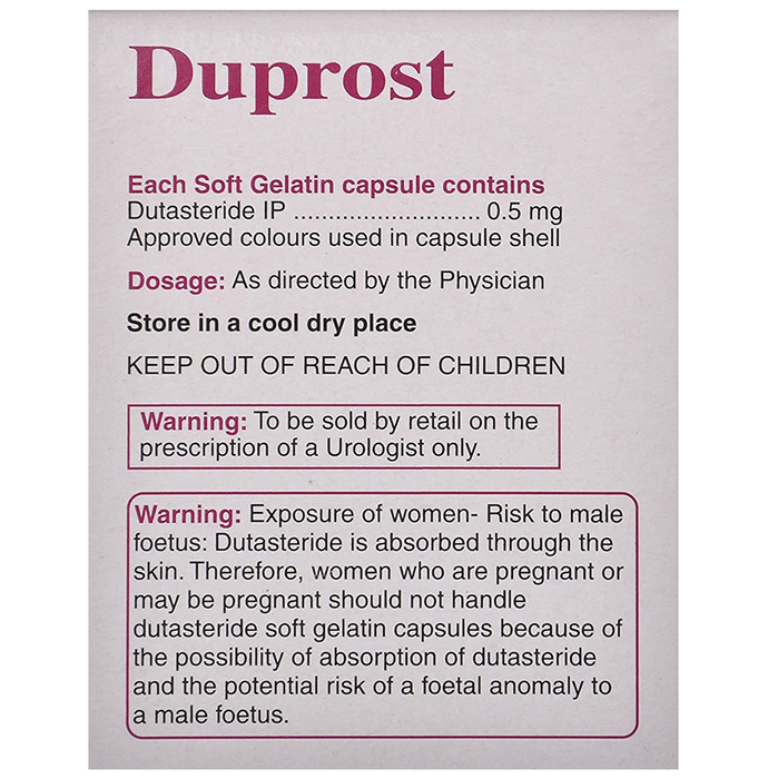 Duprost Capsule    Dutasteride 0.5mg