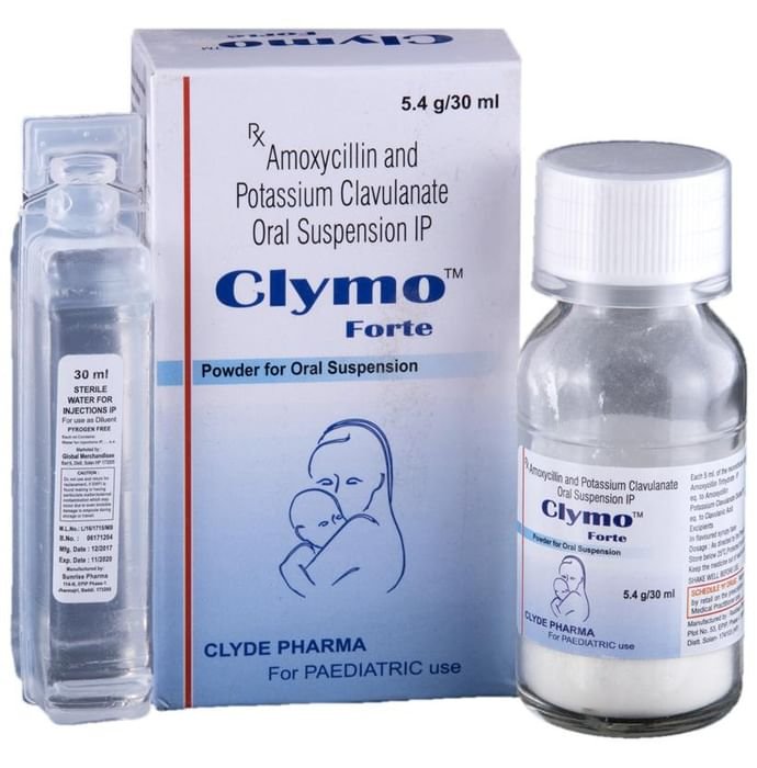 Clymo Forte Powder for Oral Suspension    Amoxycillin 400mg/5ml + Clavulanic Acid 57mg/5ml