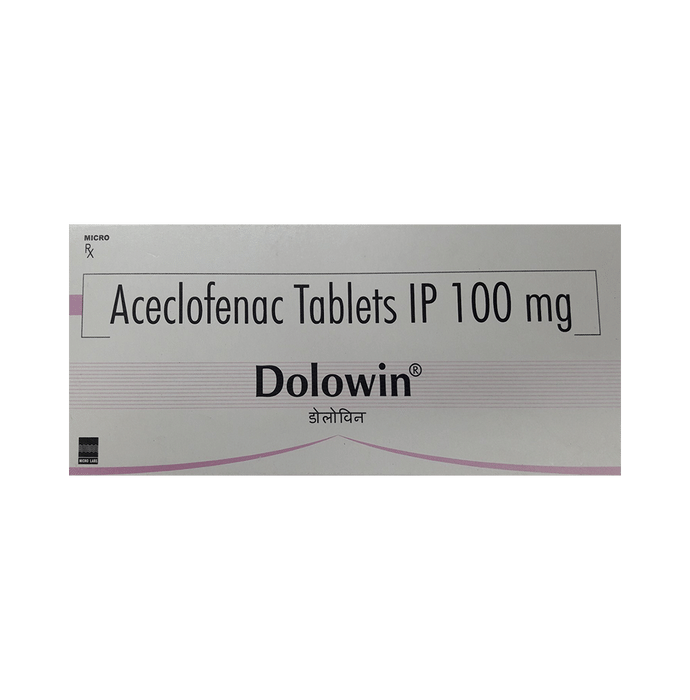 Dolowin Tablet    Aceclofenac 100mg