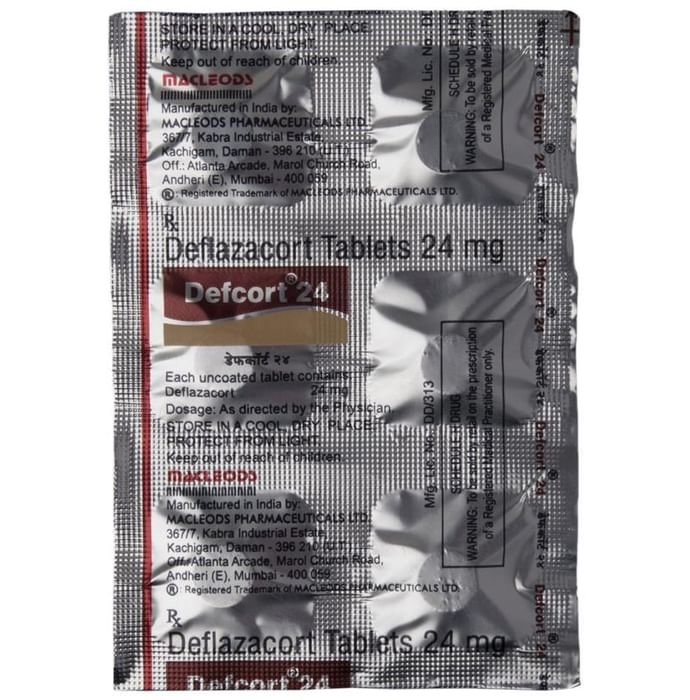 Defcort 24 Tablet    Deflazacort 24mg