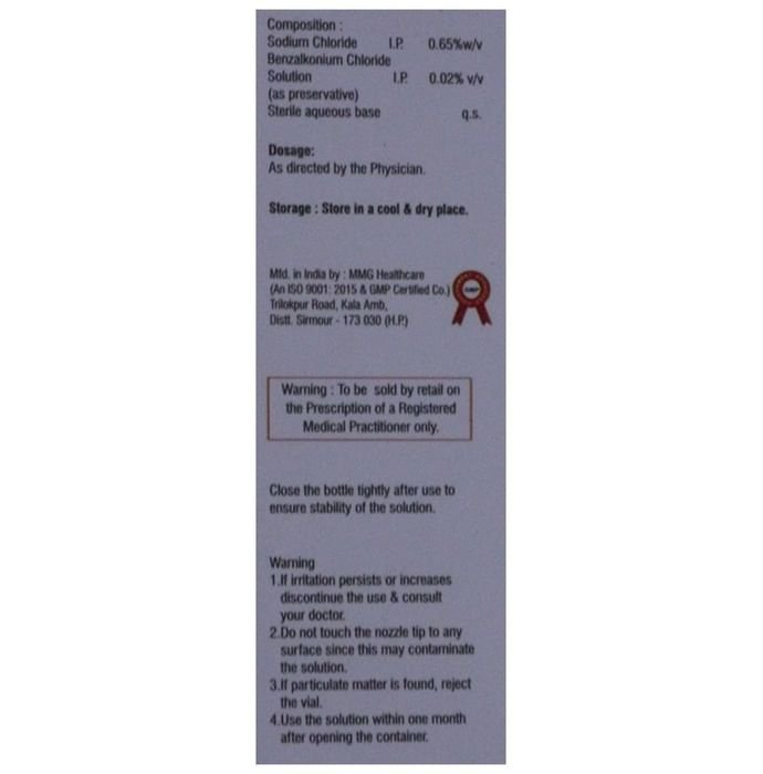 Neunoz NS Nasal Drops    Sodium Chloride 0.65% w/v