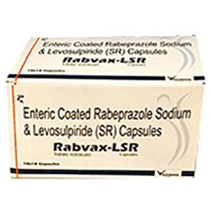 Rabvax-LSR Capsule    Levosulpiride 75mg + Rabeprazole 20mg