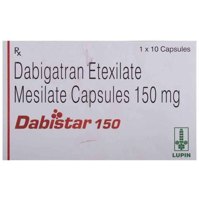 Dabistar 150 Capsule    Dabigatran Etexilate 150mg