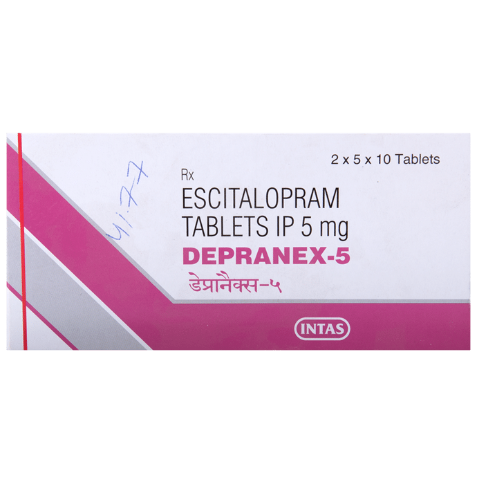 Depranex 5 Tablet    Escitalopram Oxalate 5mg