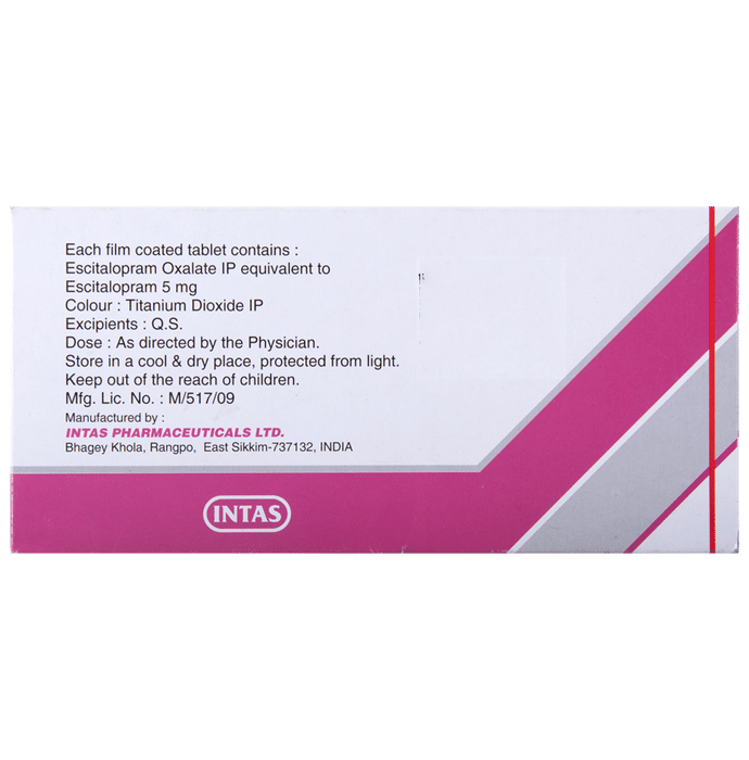 Depranex 5 Tablet    Escitalopram Oxalate 5mg