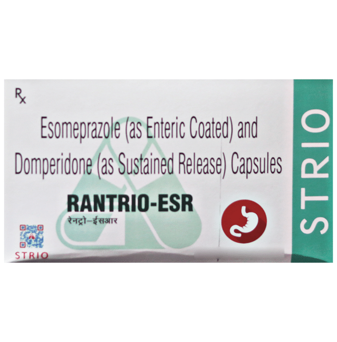 Rantrio-ESR Capsule    Domperidone 30mg + Esomeprazole 40mg