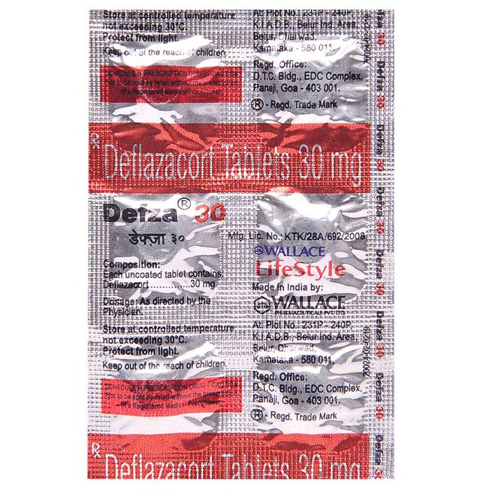 Defza 30 Tablet    Deflazacort 30mg