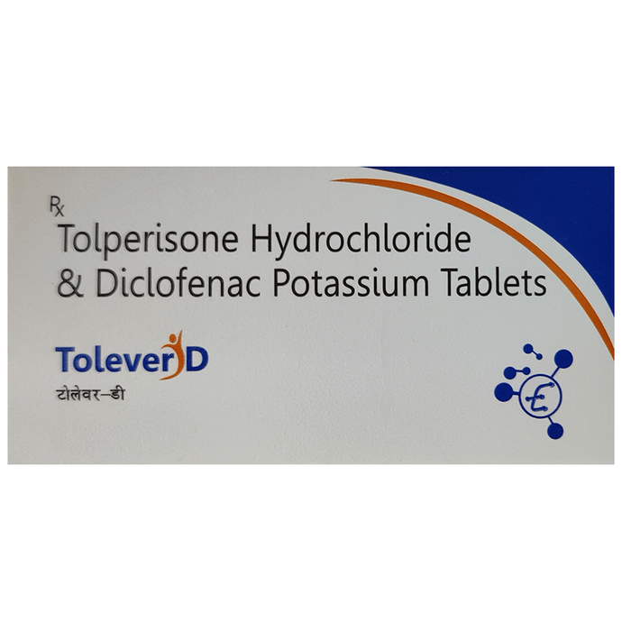 Tolever-D Tablet    Tolperisone 150mg + Diclofenac 50mg