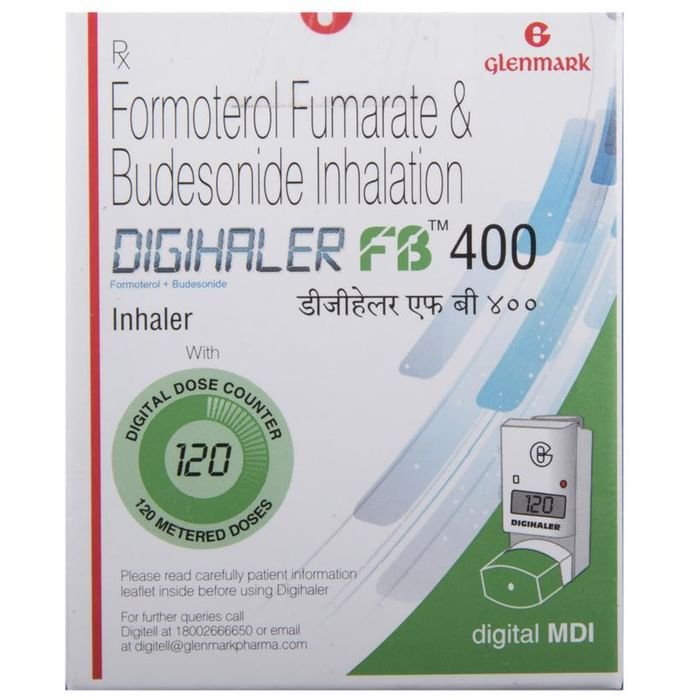 Digihaler FB 400 Inhaler    Formoterol 6mcg + Budesonide 400mcg