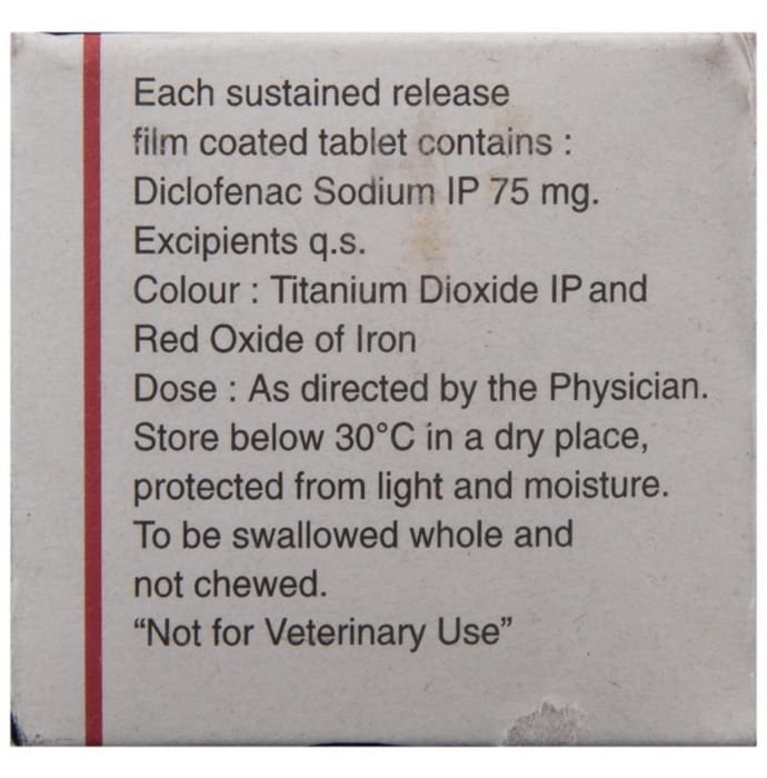 Dynapar SR 75 Tablet    Diclofenac 75mg