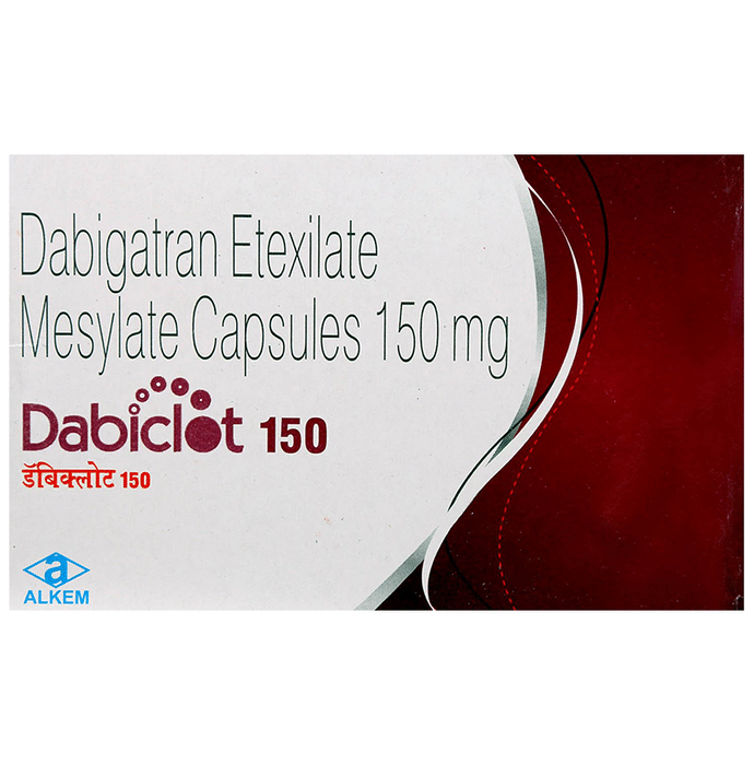 Dabiclot 150mg Capsule    Dabigatran Etexilate 150mg