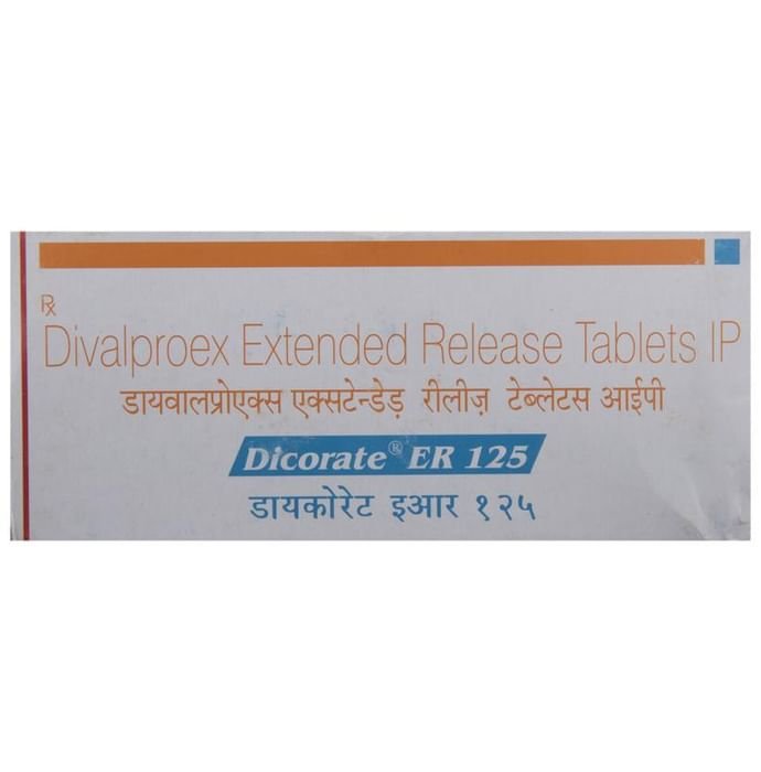 Dicorate ER 125 Tablet    Divalproex 125mg
