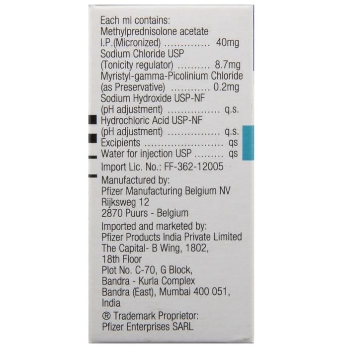 Depo-Medrol 40mg Injection    Methylprednisolone 40mg/ml