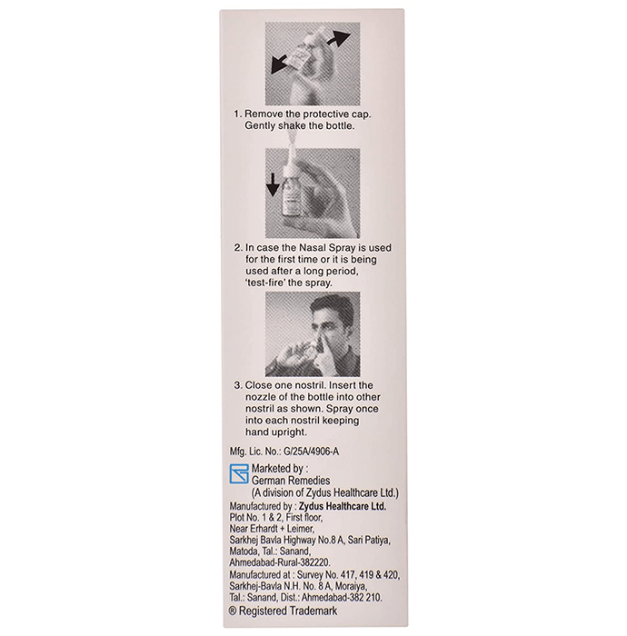 Derinide-AQ Nasal Spray    Budesonide 64mcg