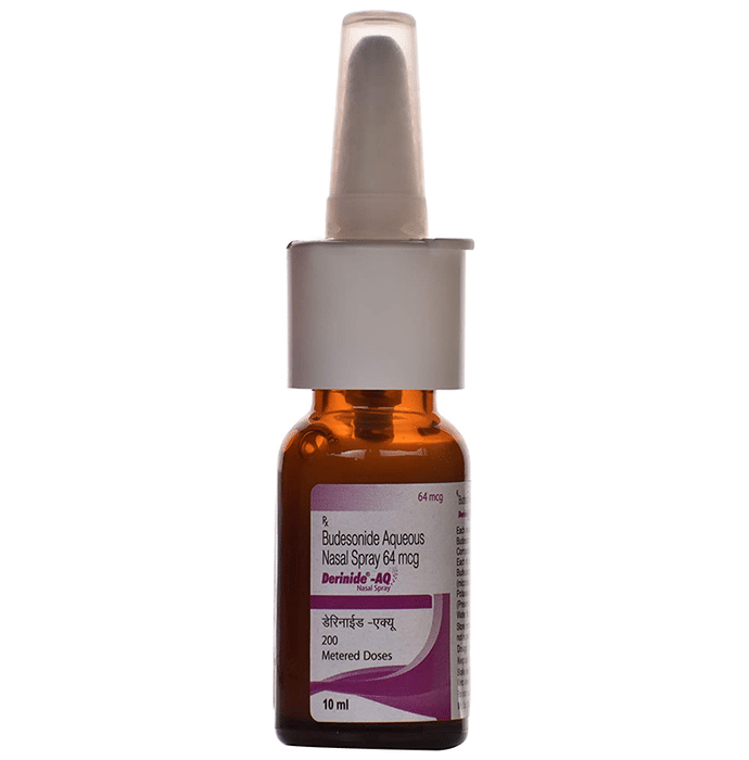 Derinide-AQ Nasal Spray    Budesonide 64mcg