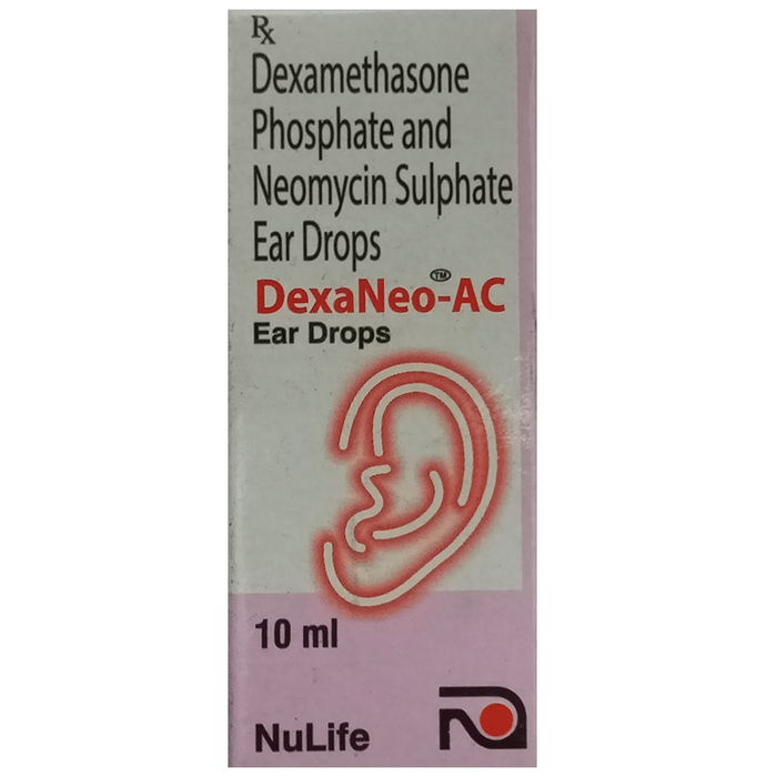 Dexaneo-AC Ear Drop    Neomycin 0.35% w/v + Dexamethasone 0.1% w/v