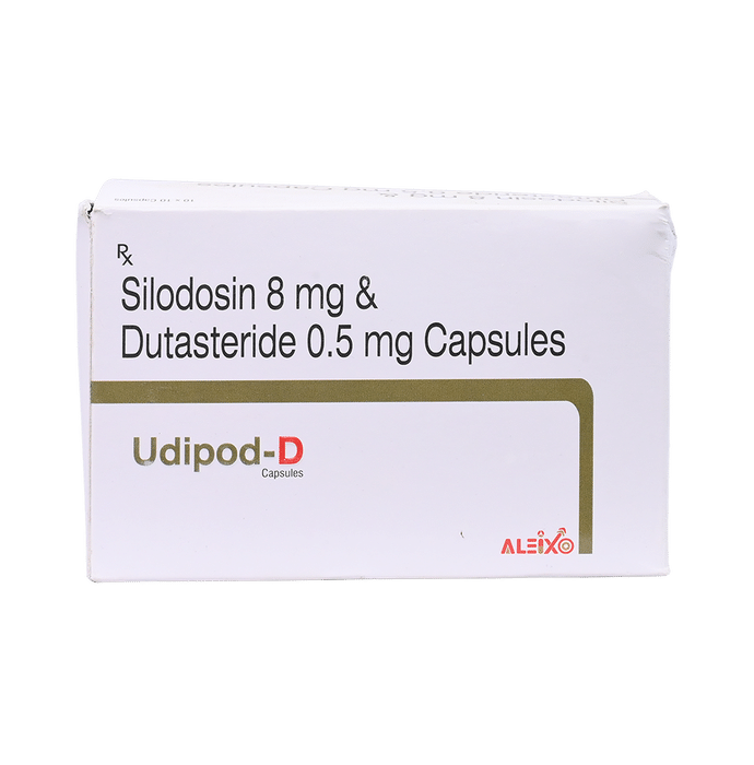 Udipod-D Capsule    Silodosin 8mg + Dutasteride 0.5mg