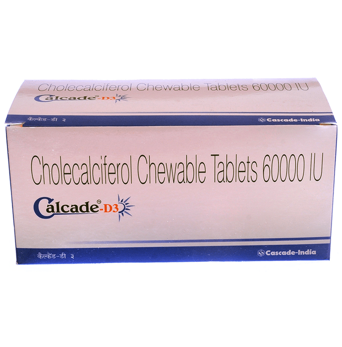Calcade-D3 Chewable Tablet    Vitamin D3 60000IU