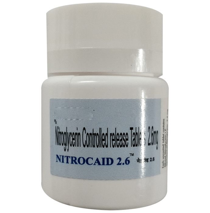Nitrocaid 2.6 Tablet CR    Nitroglycerin 2.6mg