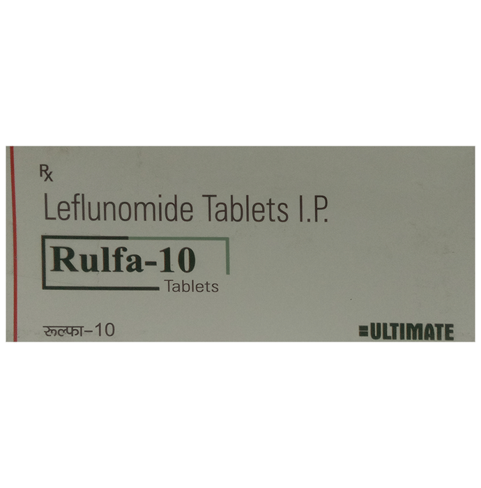 Rulfa 10 Tablet    Leflunomide 10mg