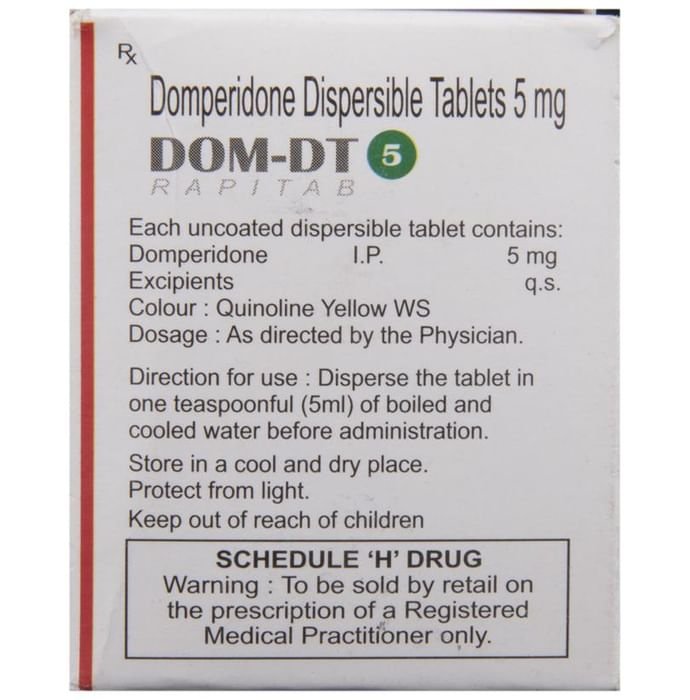 Dom-DT 5 Rapitab    Domperidone 5mg