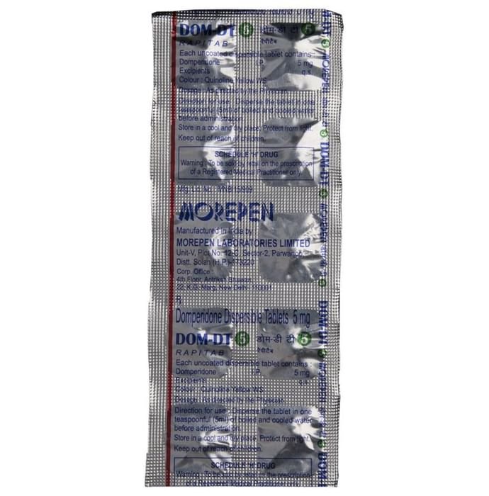 Dom-DT 5 Rapitab    Domperidone 5mg