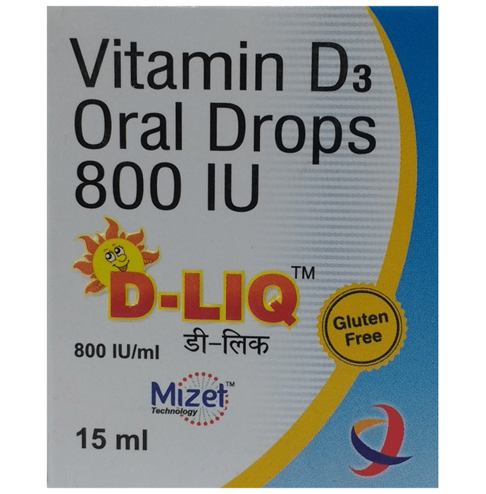 D-Liq Oral Drops    Vitamin D3 800IU/1ml