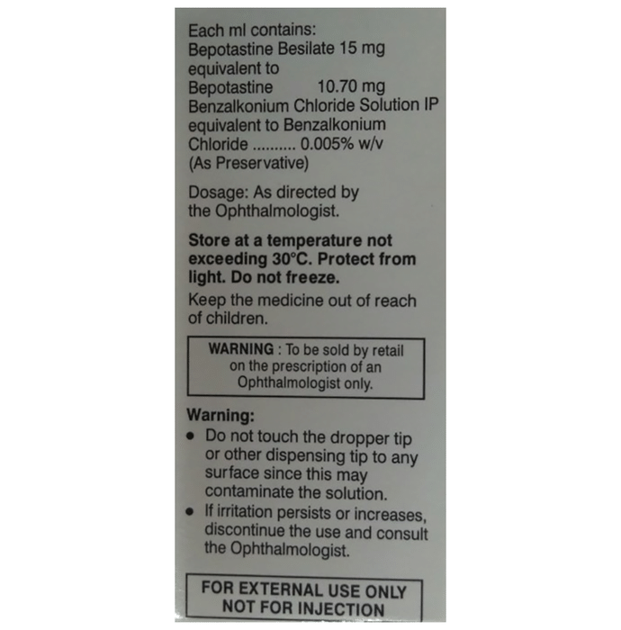 Dabfit Eye Drop    Bepotastine 1.5% w/v