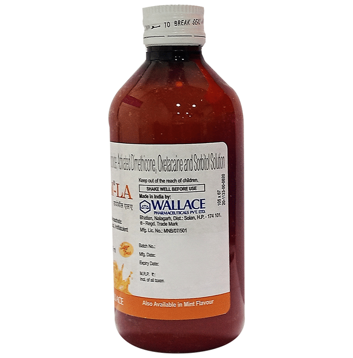 Diovol-LA Suspension Exotic Orange Sugar Free    Oxetacaine 10mg + Aluminium Hydroxide 300mg + Dimet