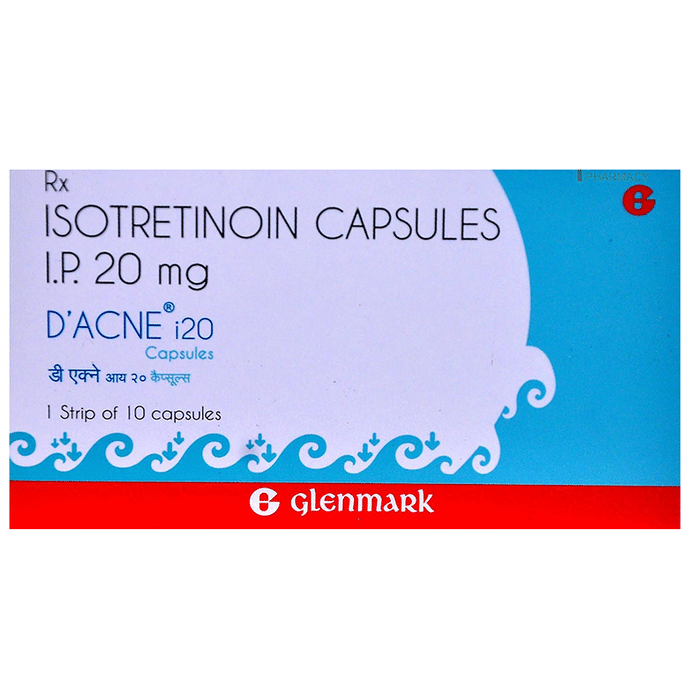 D Acne I 20 Capsule    Isotretinoin 20mg