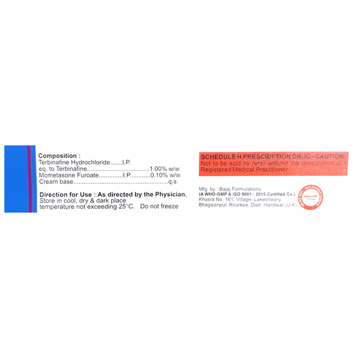 Epiroid-T Cream    Mometasone 0.1% w/w + Terbinafine 1% w/w
