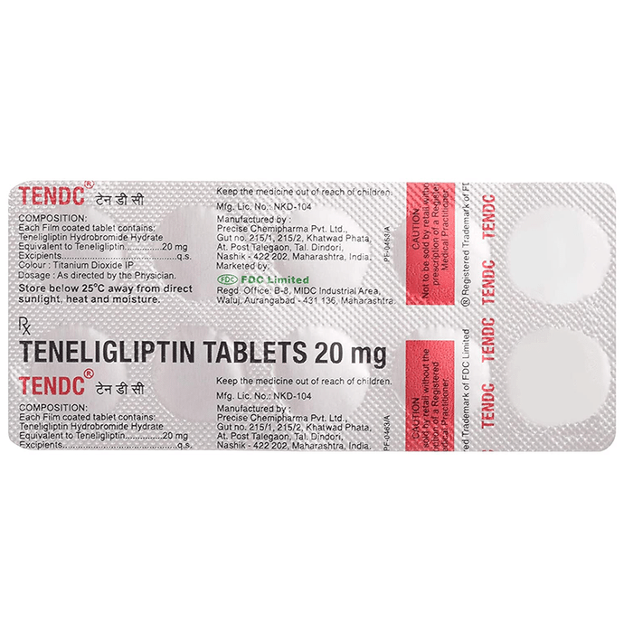 TenDC Tablet    Teneligliptin 20mg