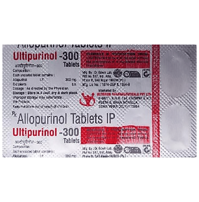 Ultipurinol 300 Tablet    Allopurinol 300mg