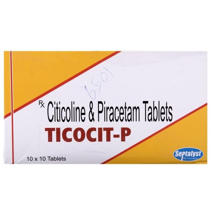 Ticocit-P Tablet    Citicoline 500mg + Piracetam 800mg