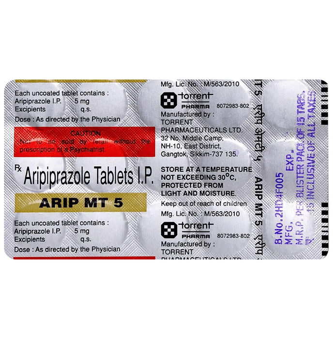 Arip MT 5 Tablet Aripiprazole 5mg
