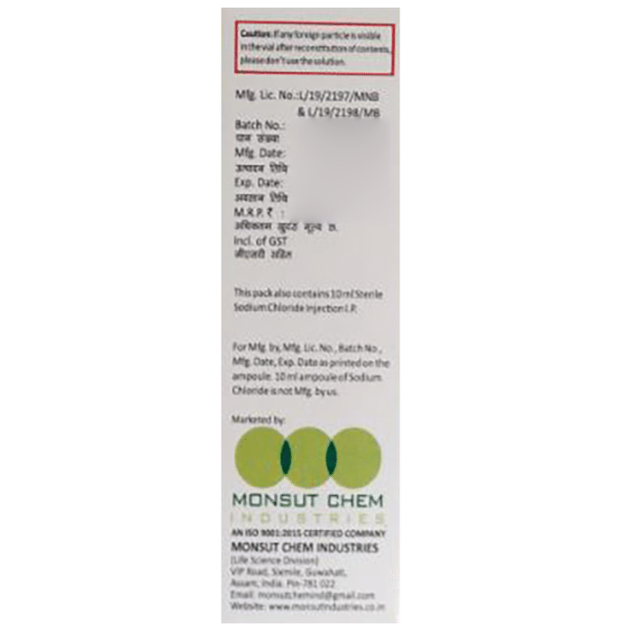 Pansut 40mg Injection Pantoprazole 40mg