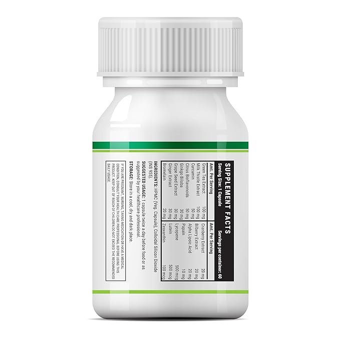 Inlife Super Antioxidants for Immunity & Fatigue Reduction | Veg Capsule