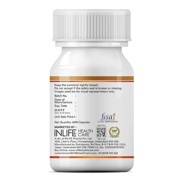 Inlife Algal DHA Vegetable Oil | Liquid Filled Veg Capsule for Heart & Brain Health