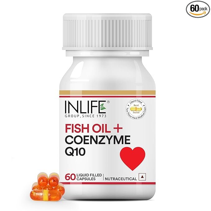 Inlife Fish Oil + Coenzyme Q10 | For Heart Health | Capsule