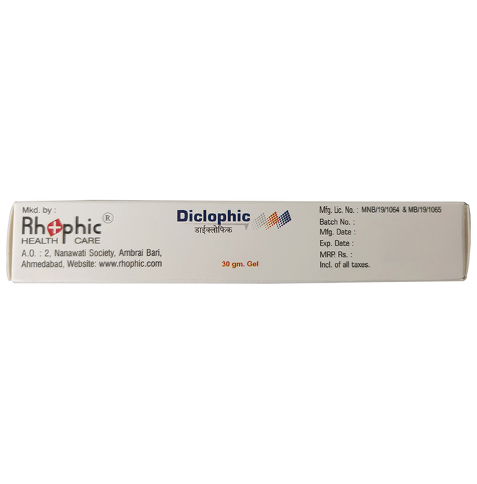 Diclophic Gel Diclofenac 1.16% w/w + Capsaicin Based Rubefacients 0.025% w/w + Methyl Salicylate 10%